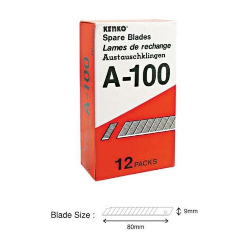 

[✤E84➤] isi cutter kenko A100 1 LUSIN (TERMURAH) Spesial Murah