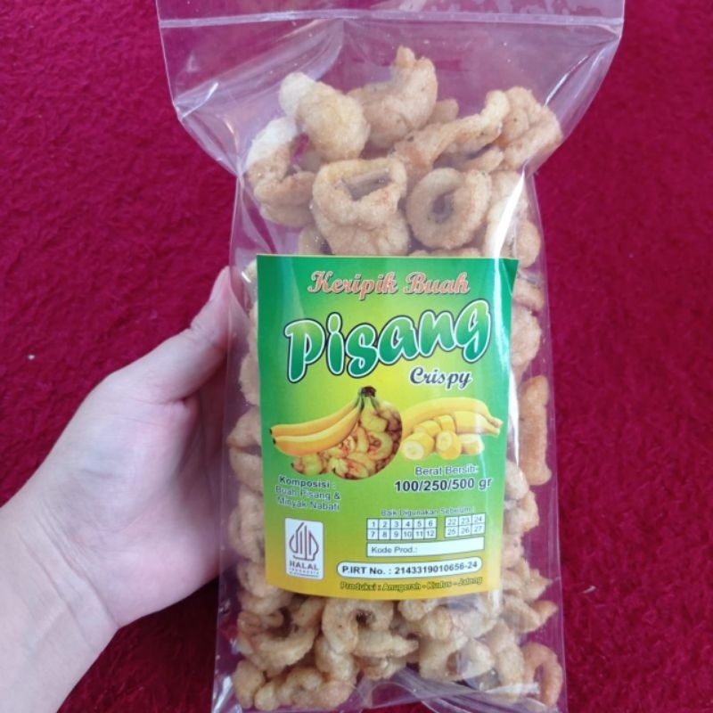 

Keripik Pisang Crispy / Crunchy Banana / Rambak Pisang Kriuk 250 Gram