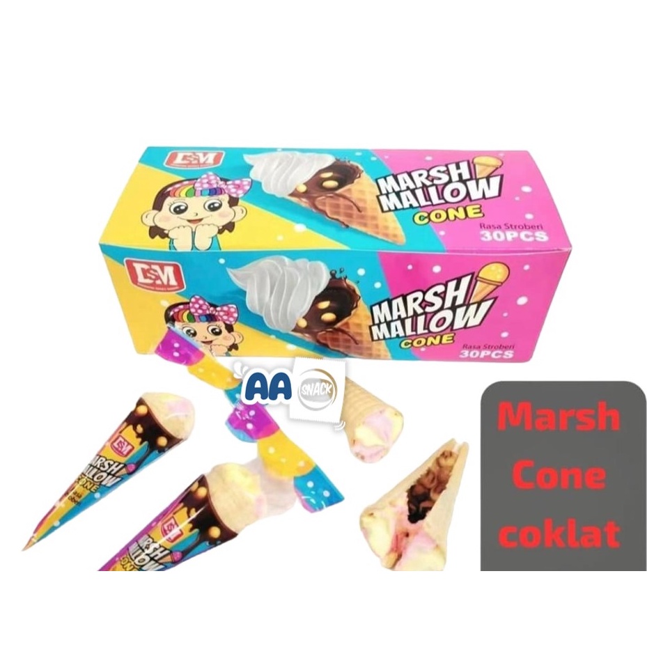 

[♢X92➢] AAA CONE MARSHMALLOW BOX ISI 30 Original