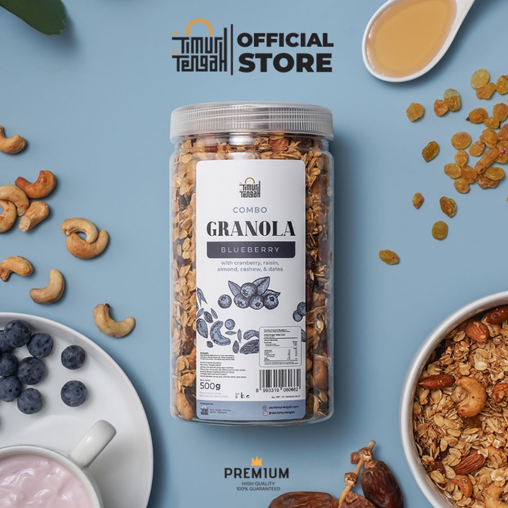 

Best Terl4ris Timur Tengah Granola Blueberry 500 gr Sereal Makanan Sehat [274]