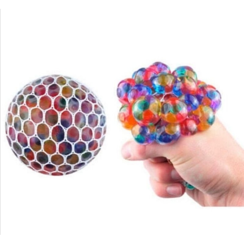 mainan tresball/mainan squisy/Mainan anti stres/mainan bola pencet/mainan bola banting.