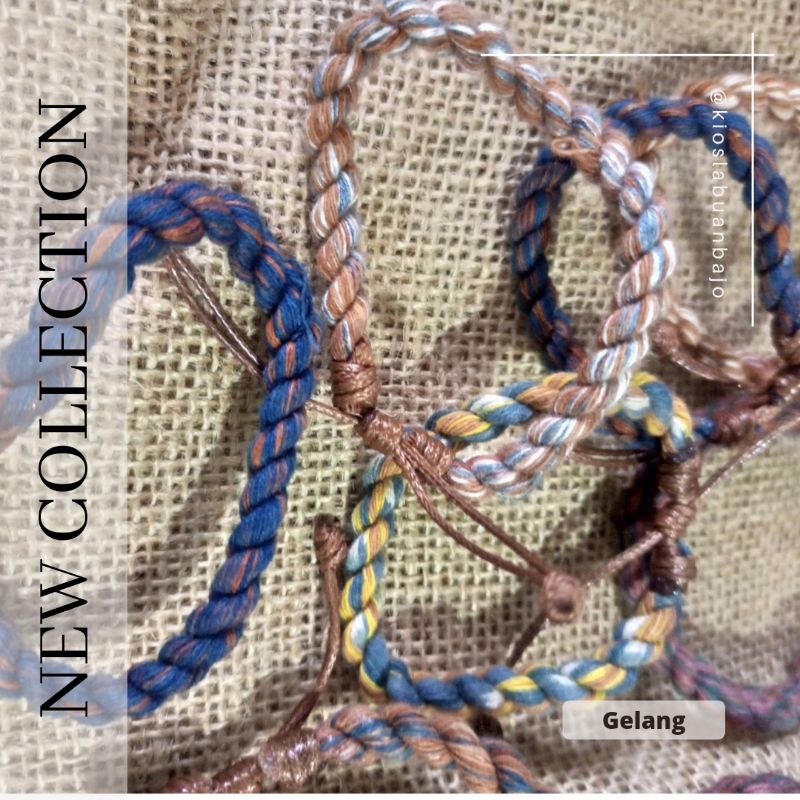 Gelang Pewarna Alam Bahan Tenun Khas NTT