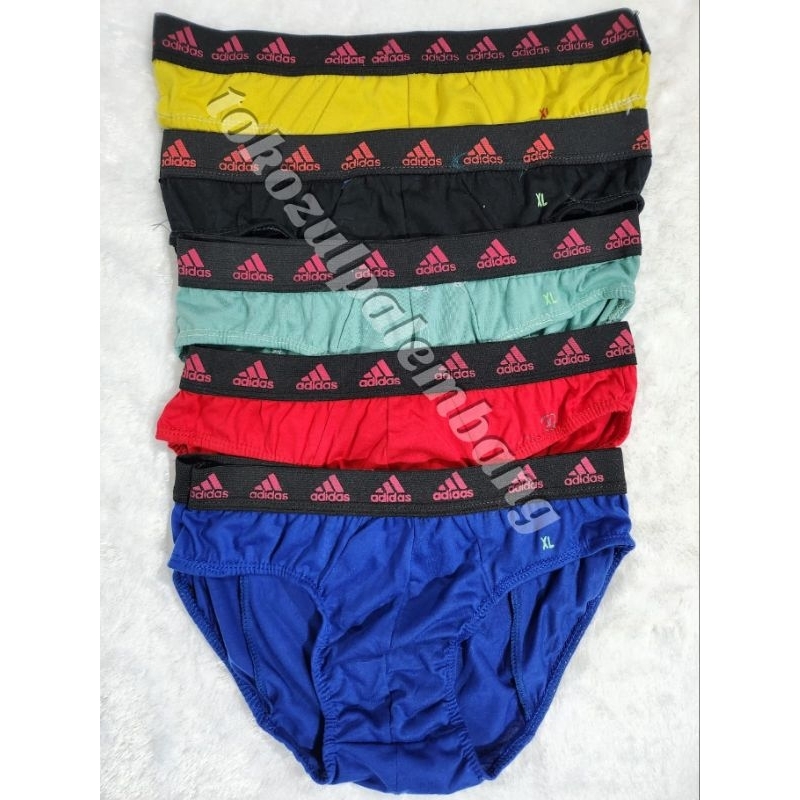 [3/6 Pcs] Celana Dalam Pria MURAH | CD Anak Remaja Dewasa Murah Karet ADIDAS