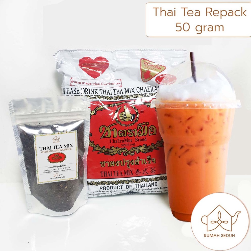 

[‰X26>] 50gr Thai Tea Mix Chatramue - Teh Thailand Merk Cha Tra Mue MurMer