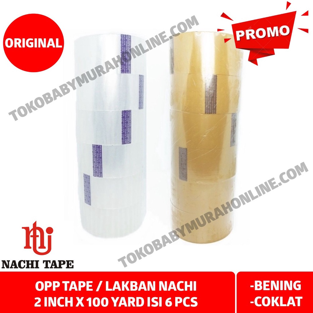 

Produk Terkini.. OPP NACHI 2` X100YD BENING ISI 6 99