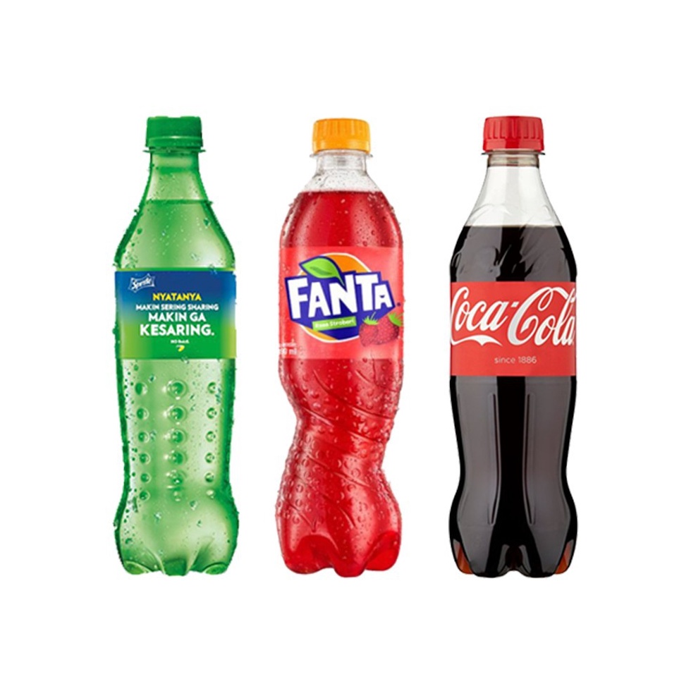 

[۞A95&] Coca Cola Sprite Fanta 390ml per Dus isi 12 [248]