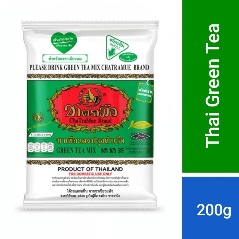 

Mur4h CHATRAMUE Green Tea Mix Thailand (200g) Super Murah