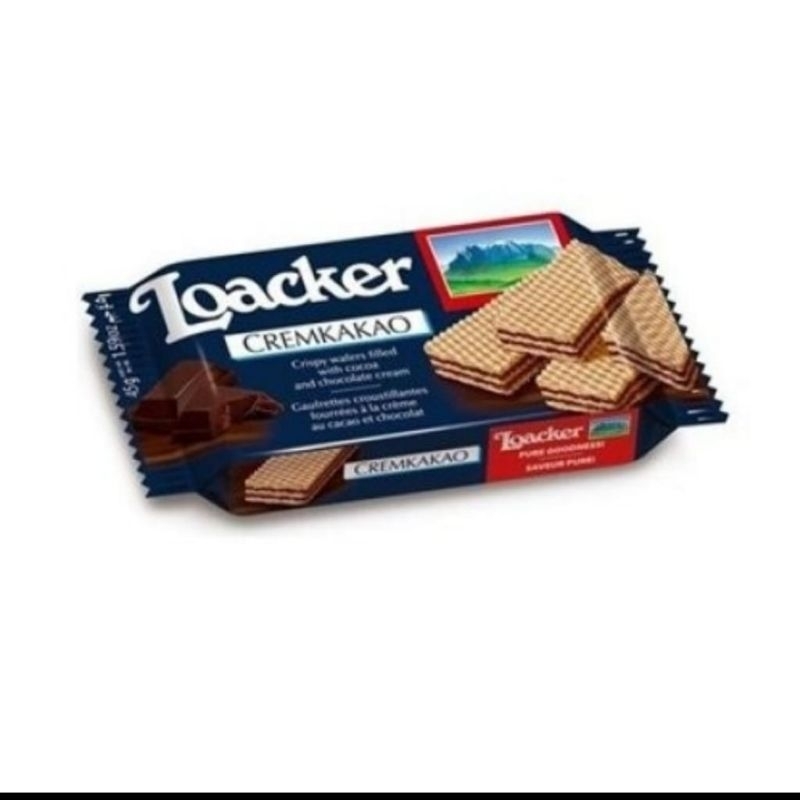 Loacker Wafer CremKakao/Wafer Loacker Crem Kakao 45gram