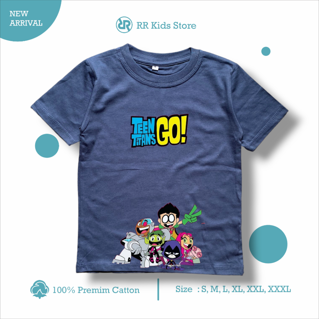 Baju Kaos Distro Anak Laki Laki Perempuan Catoon Combed 30s 1-12Thn 8