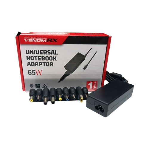 VenomRX Universal Notebook Adaptor Laptop Charger 65Watt / 65 Watt