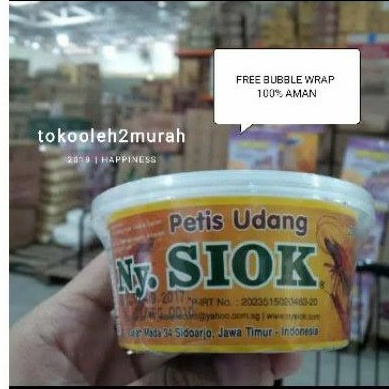 

[Produk ME56] Petis Udang Nyoya/ Ny. Siok Istimewa 250 gram Termurah Ori (Free Bubble Wrap) Terbaru