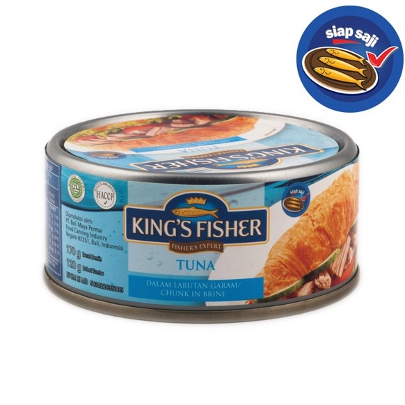 

T3rupd4te KtmStore King's Fisher Tuna dalam Air Garam Tuna in Brine Daging Tuna Makanan Kaleng 170 g Diskon Spesial