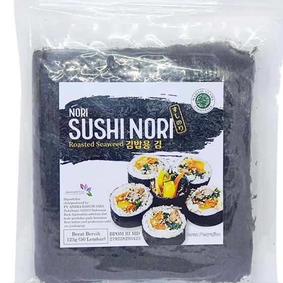 

40 Java Superfood SUSHI NORI 125gram (50lembar) Halal MUI (BUKAN ONIGIRI) liia0
