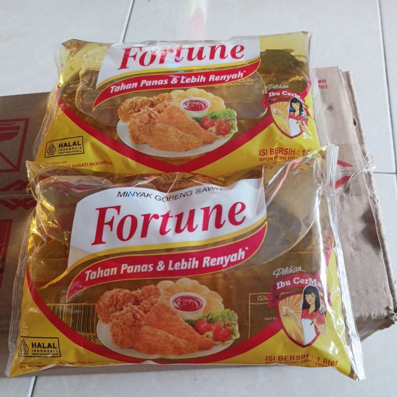 

(2bks)Minyak goreng Fortune fillow @1liter