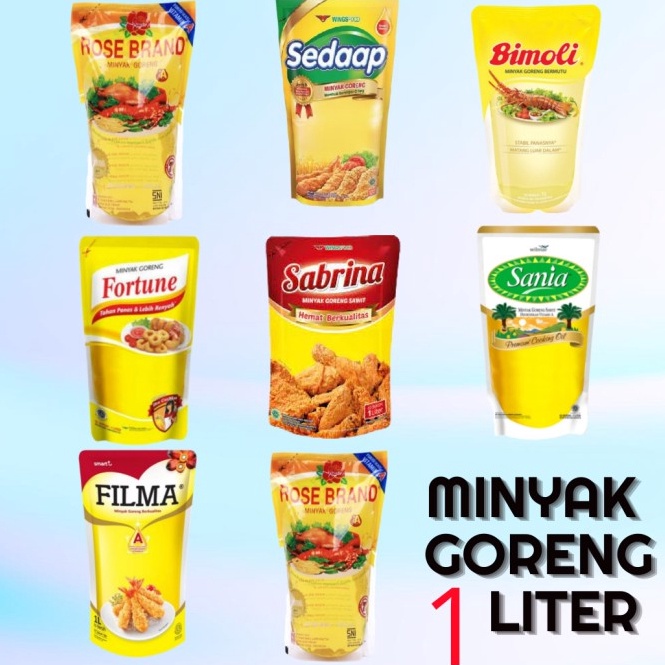 

MINYAK GORENG REFIL 1LITER ALL VARIAN /PCS bjegp