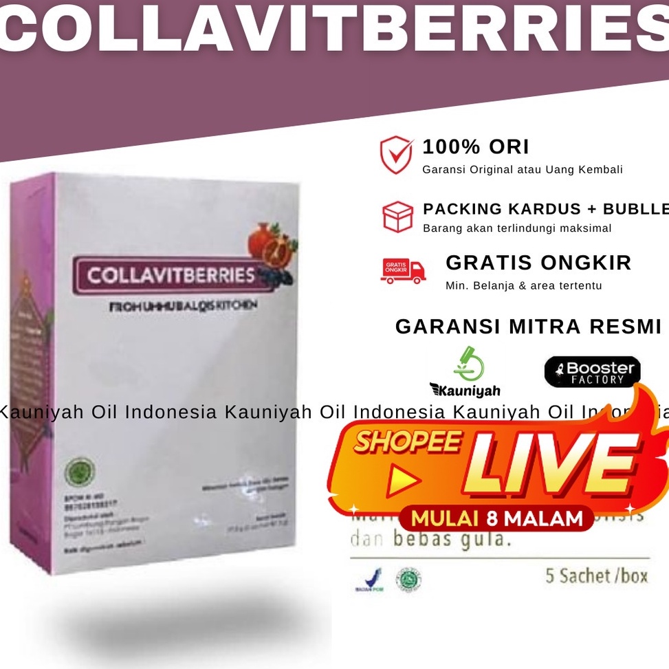 

Best Pr0duct Colla vit berries Collavitberries Collavit berries minuman kolagen by ummubalqis 1 box isi 5 Sachet Promo Terupdate