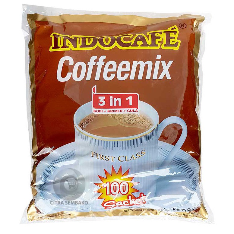 

DiSk0n INDOCAFE COFFEEMIX (100 SACHET X 20 GRAM) / INDOCAFE 3IN1 ISI 100 SACHET Promo Tergila