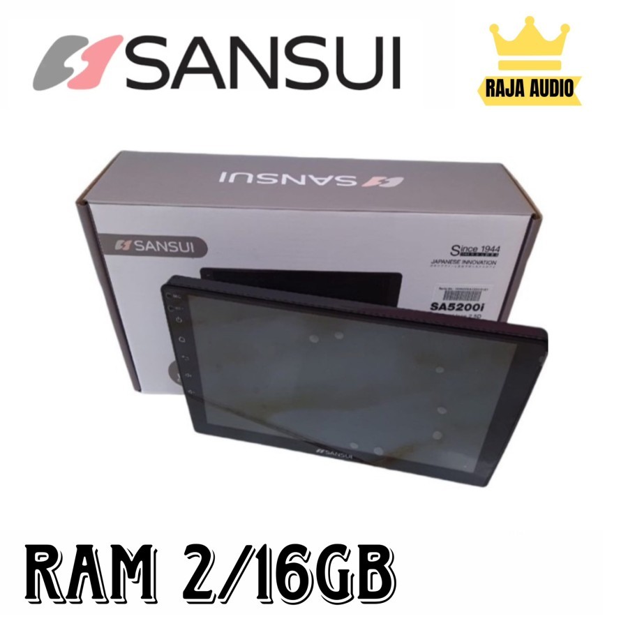 Sansui T3 SA-5200i headunit Android Ram 2/16GB Sansui