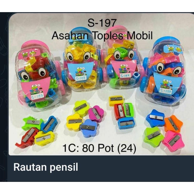 

(satuan) rautan pensil/peraut pensil eceran