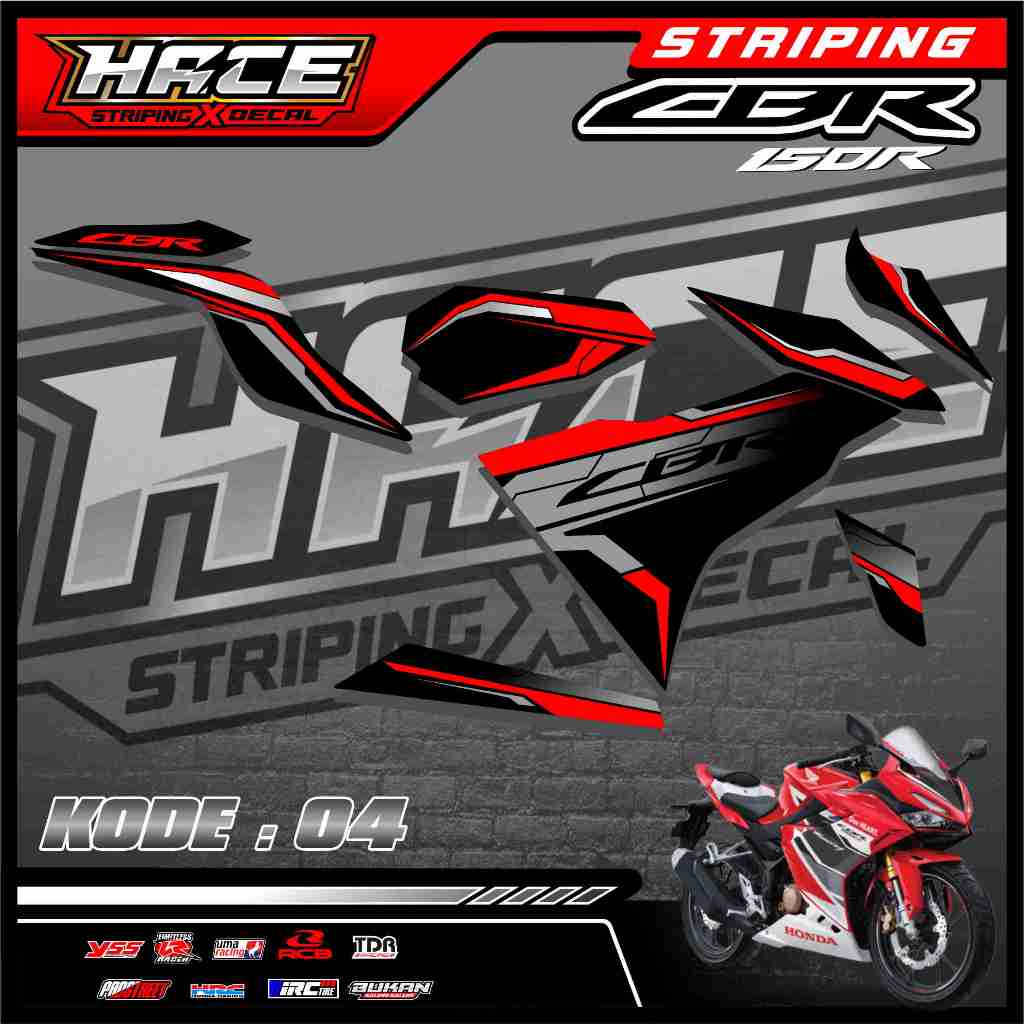 STICKER STRIPING CBR 150R FACELIFT 2023  - STRIPING CBR 150R FACELIFT 2023 PREMIUM 04