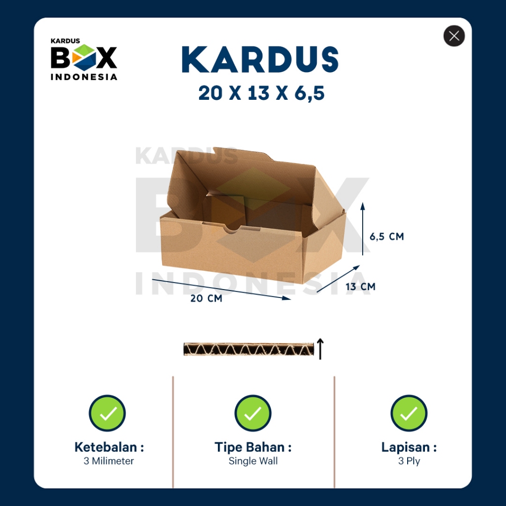 

Kardus Makanan Box Diecut Pizza Polos 20 X 13 X 6,5 cm