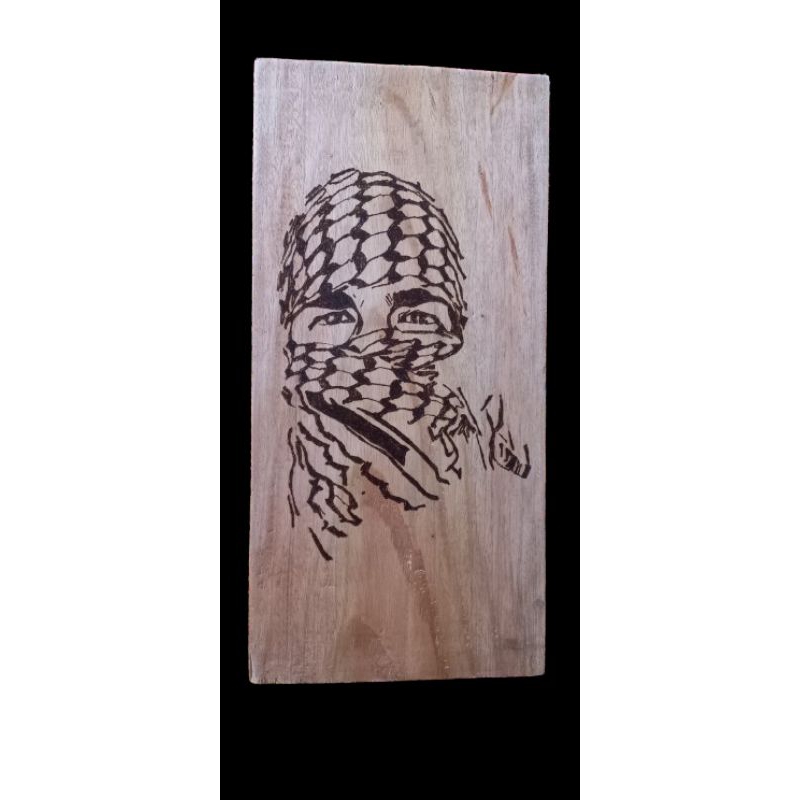 wall decor lukisan bakar pyrography