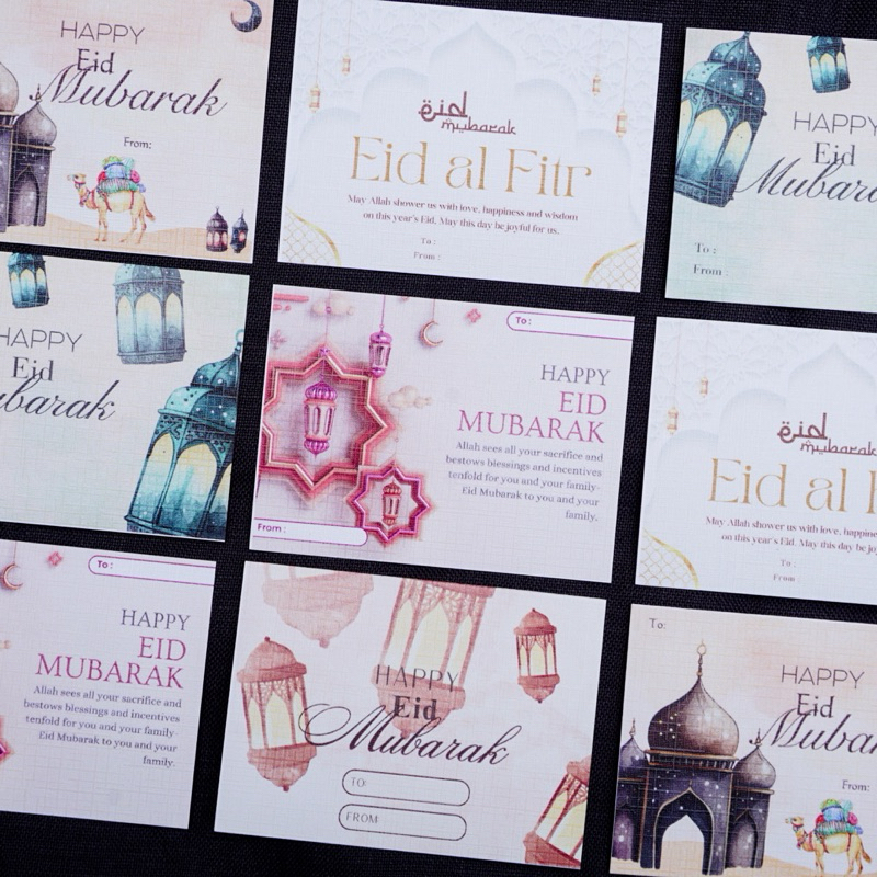 KARTU UCAPAN LEBARAN IDUL FITRI  / HAMPERS / PARCEL / MURAH / LUCU/ 1 SISI