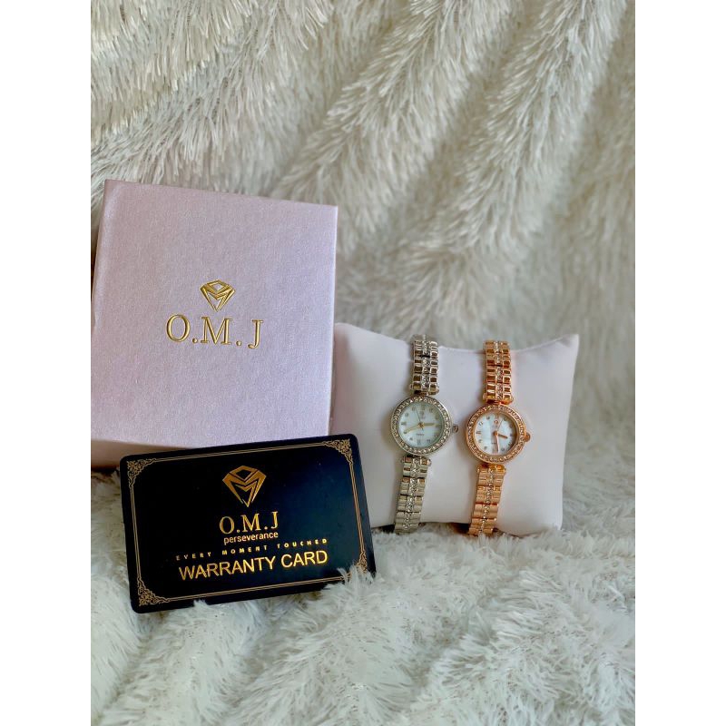 OMJ G068 ORIGINAL / Jam Tangan Wanita Analog / Stainless Steel