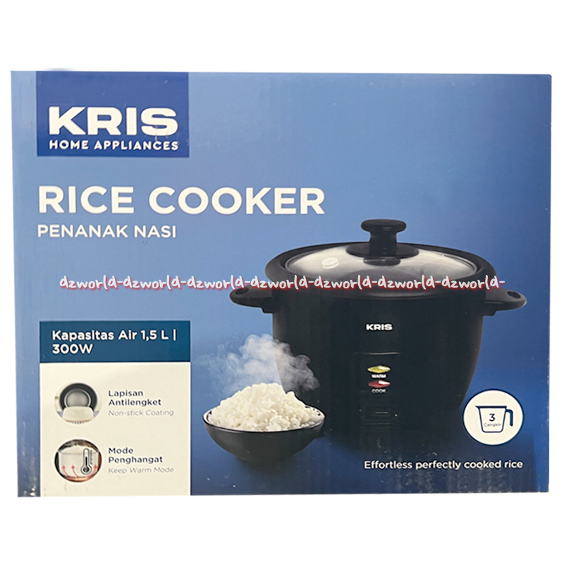 Kris Rice Cooker 1.5L Manual Pemasak Nasi Praktis Kecil Cocok Untuk Travelling Travel Berpergian Ala