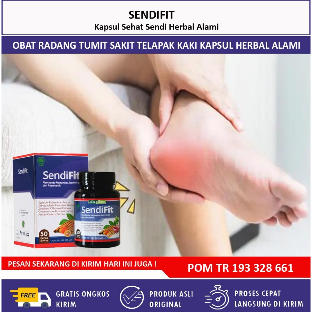 Obat Sakit Tumit Kaki | Sakit Tekapak kaki | Nyeri Tumit Radang Tumit | Herbal Nyeri Tumit SendiFit 