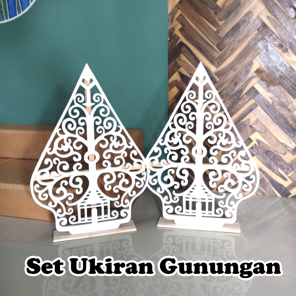 Wayang Gunungan Dekorasi T 80 cm Backdrop Gunungan Dekorasi Wayang Gunungan Bahan Spon Eva