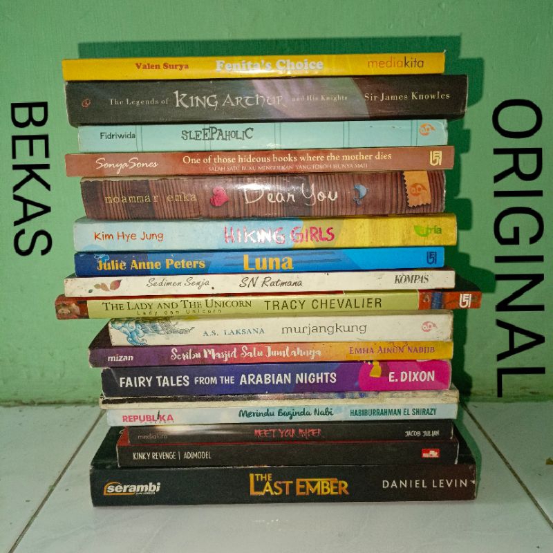( Preloved ) ( Original ) Obral Buku Bacaan Novel Bekas Preloved Original - Dee Lestari - Wulanfadi 