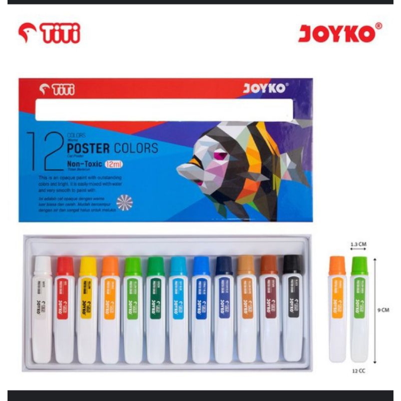 

Joyko Poster Color 12 Warna 12ml