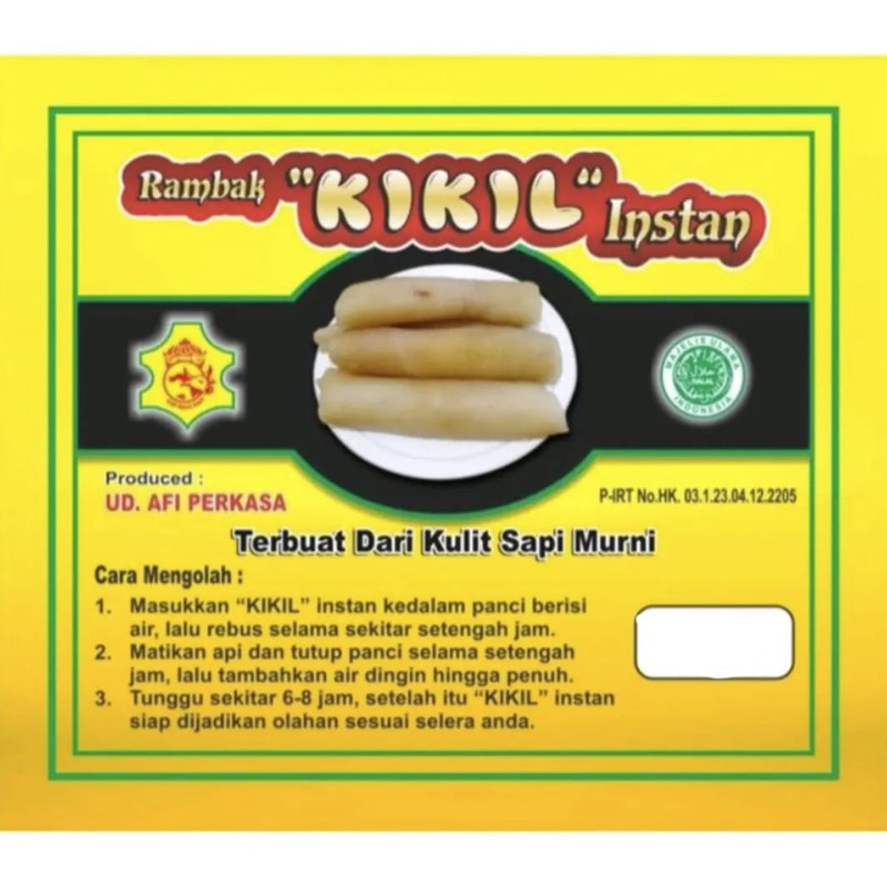 Rambak kikil instan / cecek kering langsung direbus ( 250gram )