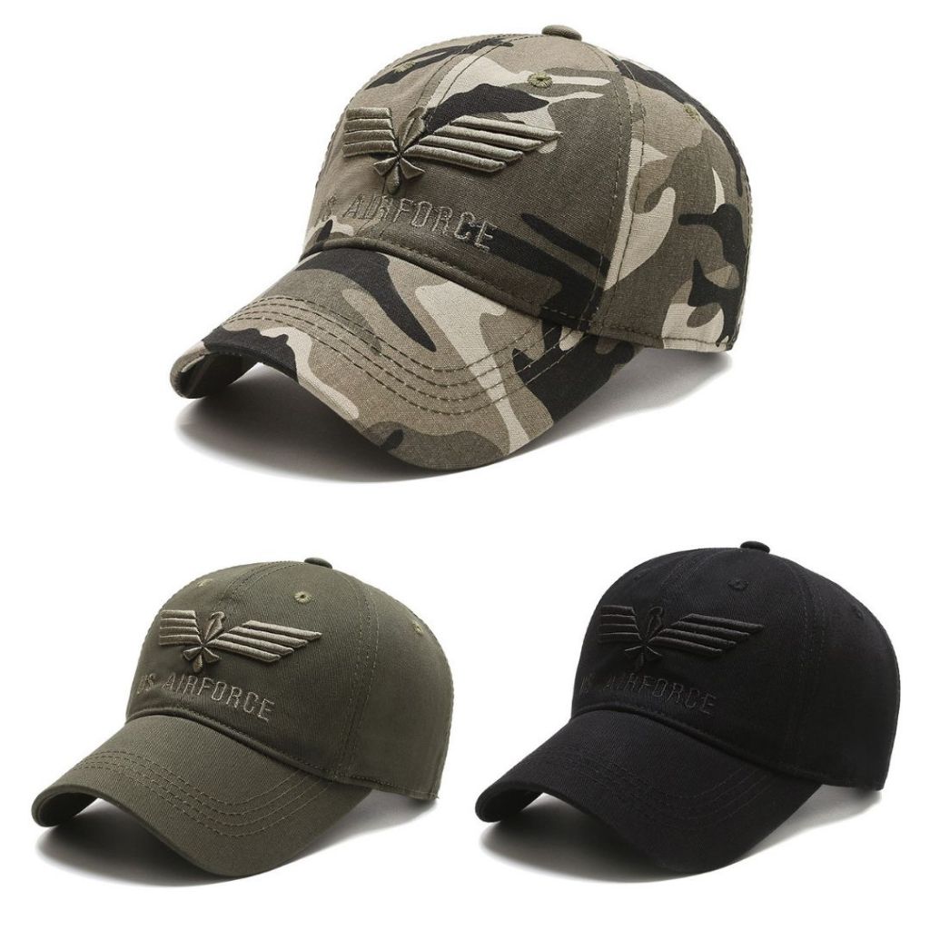 Topi Army Kamuflase Tentara Import Baseball Loreng Fashion Korea