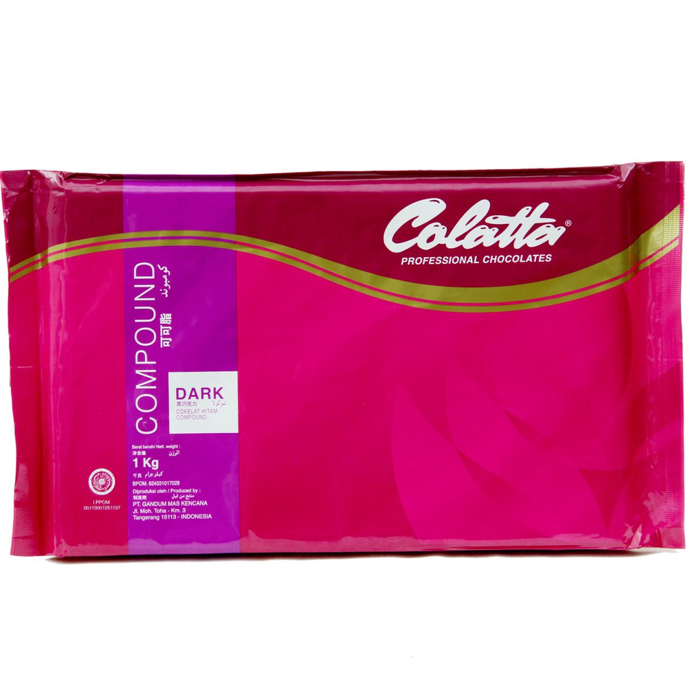 

0NCZN Cokelat Batang - Colatta Dark Chocolate Compound Kemasan 1kg 34