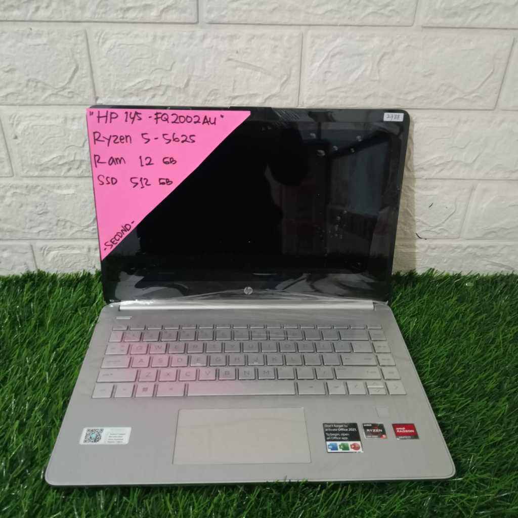 LAPTOP MURAH HP14S-FQ2002AU RYZEN 5-5625 RAM 12GB SSD 512GB