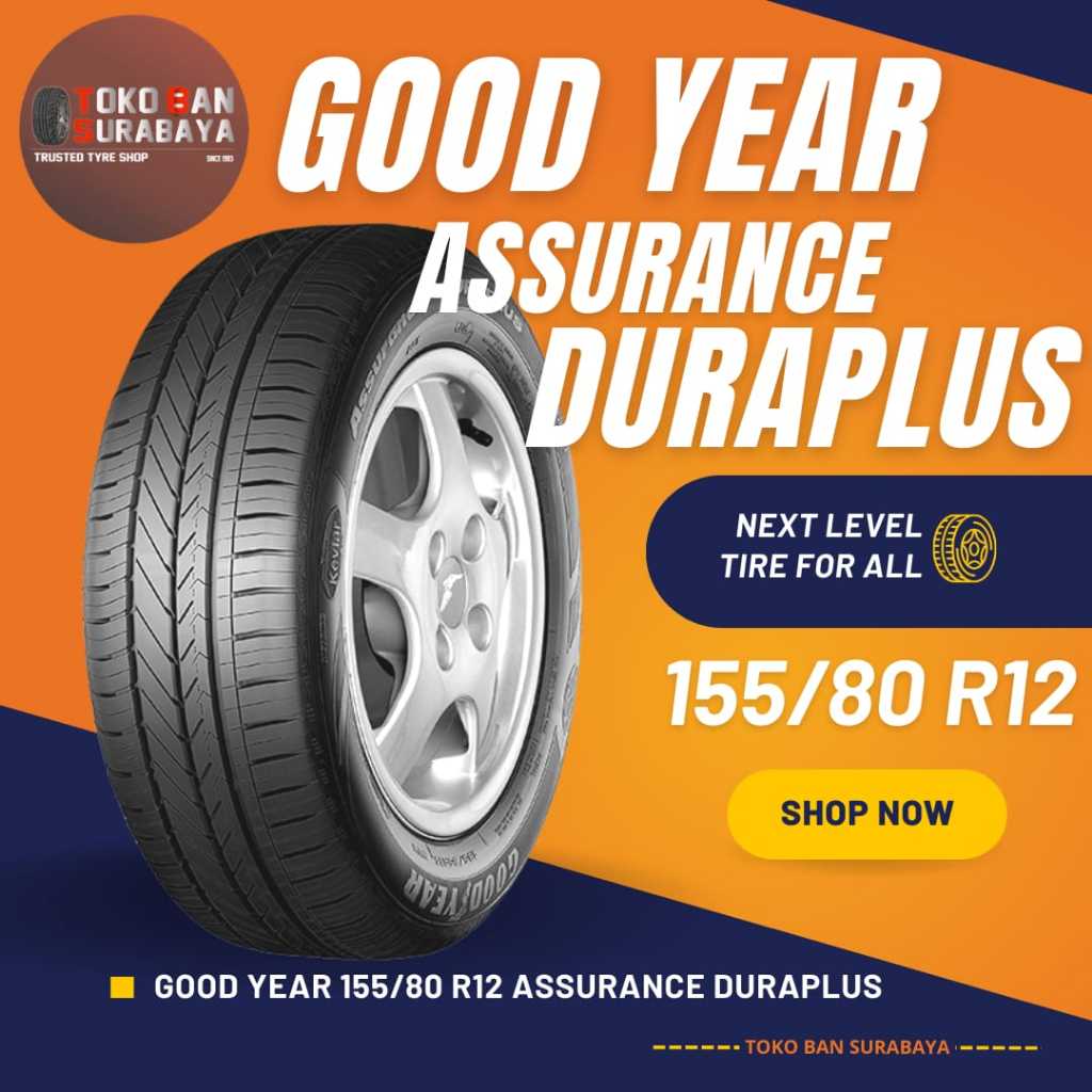 Ban Mobil Goodyear GY 155/80 R12 155/80R12 155/80/12 15580 R12 15580R12 R12 R 12 DURAPLUS