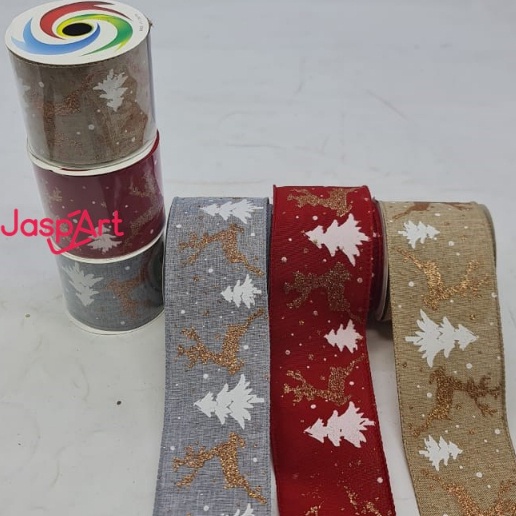 

Sale PITA GLITTER NATAL PINGGIR KAWAT PITA PARCEL PITA CHRISTMAS PITA HIASAN CANTIK LEBAR BESAR 6,3 CM