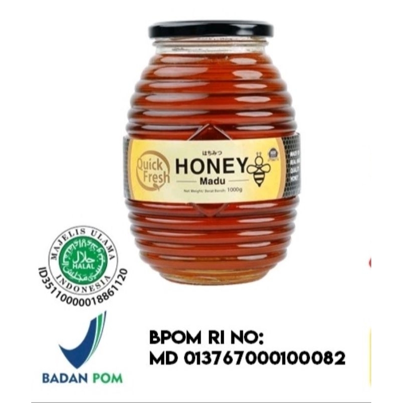 

Madu Murni Asli Quick Fresh Honey 1 kg (Jar Kaca)