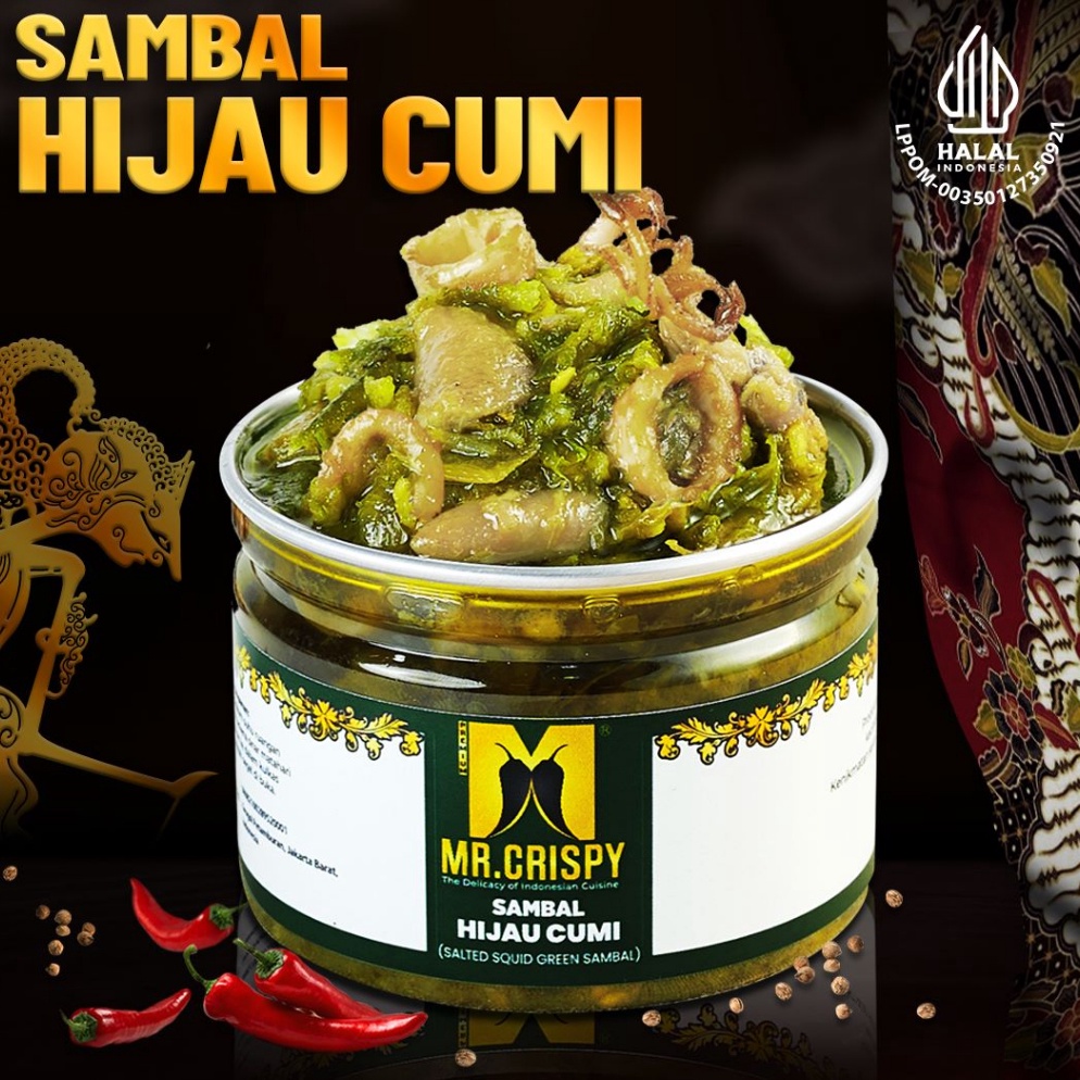 

84 Sambal Hijau Cumi/Sambel Mr.Crispy 7jybk