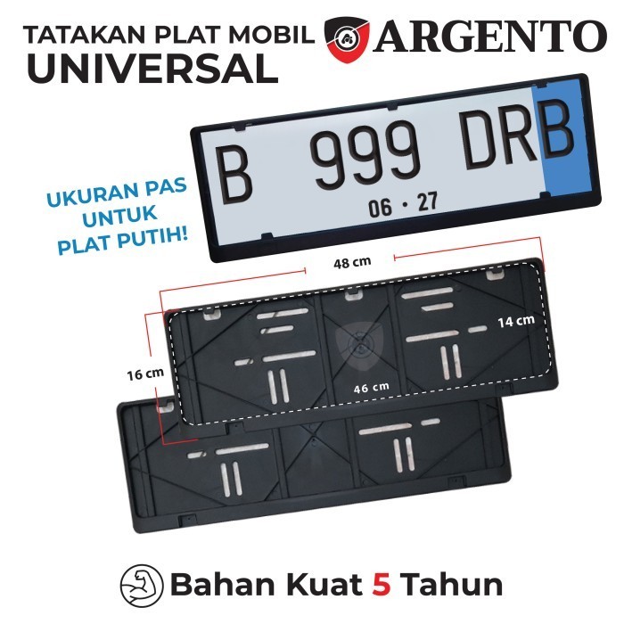 Tatakan Dudukan Plat Nomor Mobil Argento Honda Stream Freed Odyssey Elysion Vt-I Accord Prestige Mae