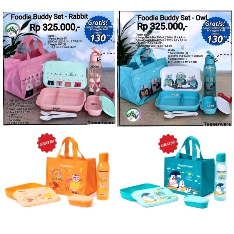 

Tuperware Frozen Lunch Set Foodie Lunch Set Bekal Makan