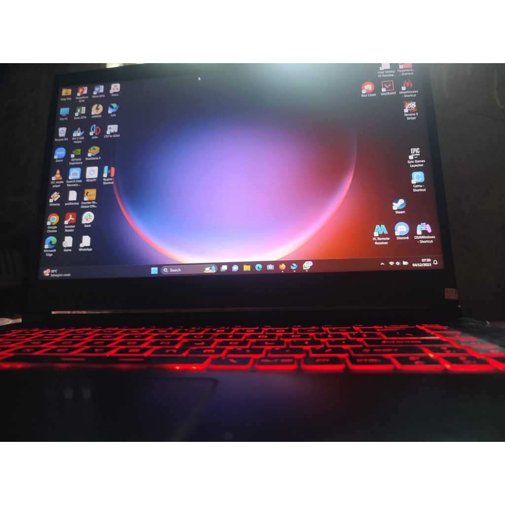 BISA NEGO Laptop Gaming MSI GF 63 Thin 16/512 GB i7 10th Gen GTX 1650ti LIKE NEW