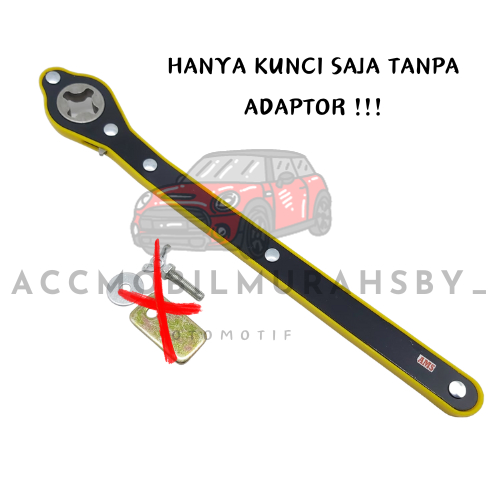 Kunci Ratchet Wrench untuk dongkrak mobil/Putaran Dongkrak mobil universal untuk model jembatan/Kunci Pas Dongkrak Mobil/Kunci