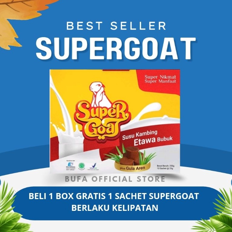 

[COD AI44] SUPERGOAT SUSU KAMBING ETAWA PLUS GULA AREN 95