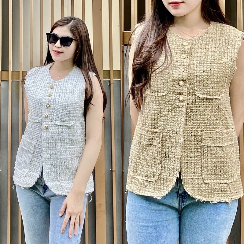 vest tweed premium bkk