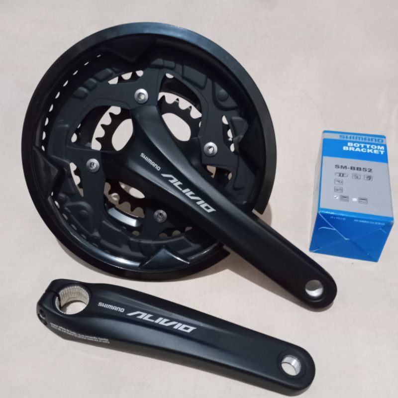 Crank Shimano Alivio T4060 3 Speed 48T Touring HT2 Include BB