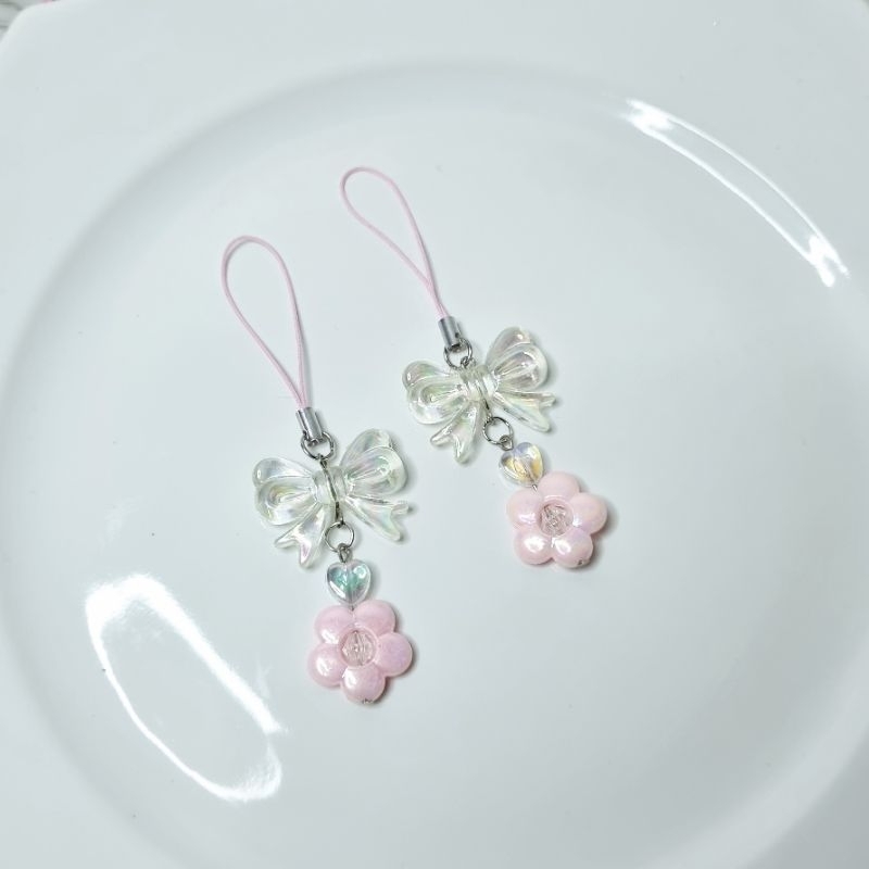 STRAP HP GANTUNGAN HP KUNCI TAS BEADS LUCU ALA KOREA