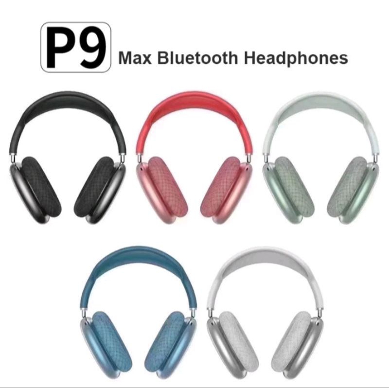 HEADSET BLUETOOTH P9 MACARON HEADPHONE WIRELESS STEREO BASS MANTAPPP